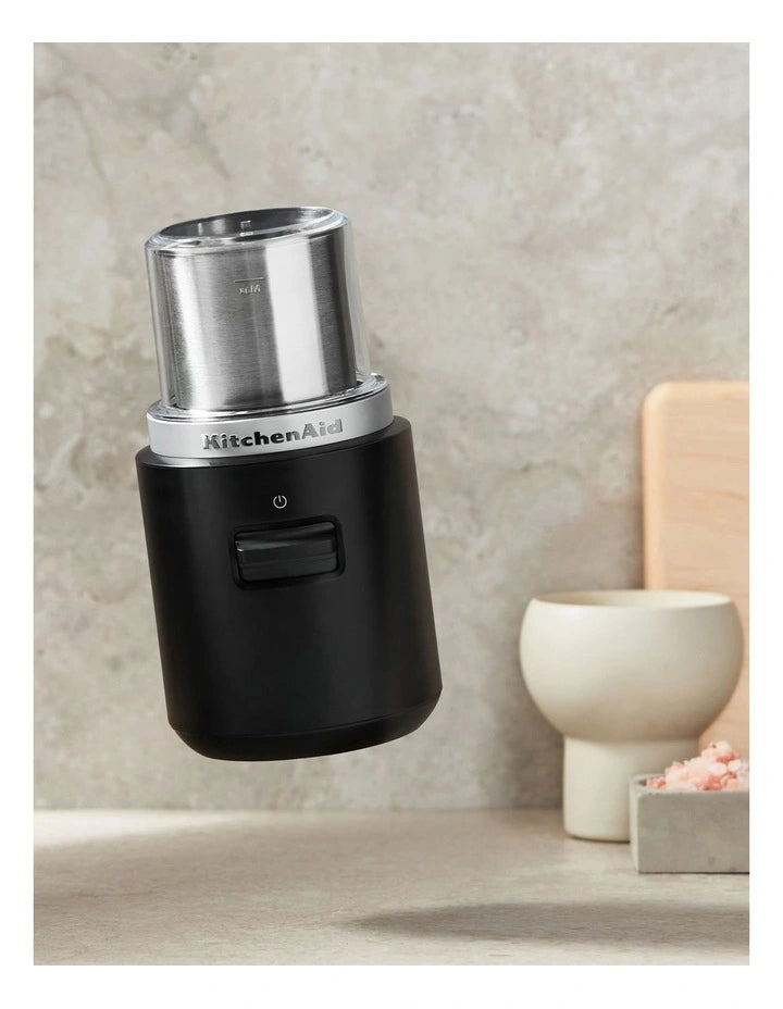 KitchenAid Go Cordless Blade Coffee Grinder in Matte Black