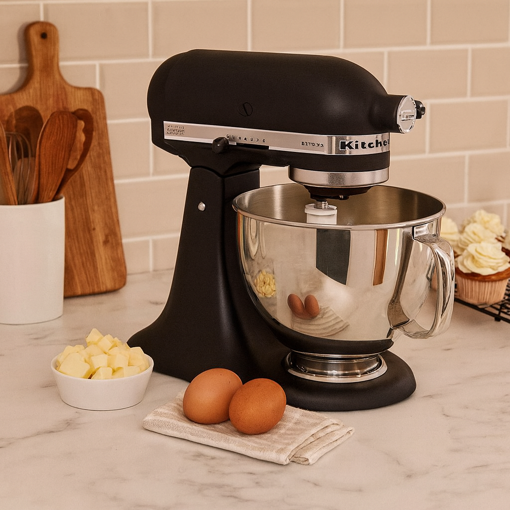 KitchenAid Artisan 4.8L Tilt-Head Stand Mixer β Onyx Black | Premium Dough, Cake & Baking Mixer for Home & Professional Kitchens