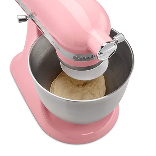 KitchenAid Mini 3.3L Tilt-Head Stand Mixer – Dried Rose | Compact Pink Baking & Dough Mixer for Small Kitchens & Everyday Home Use