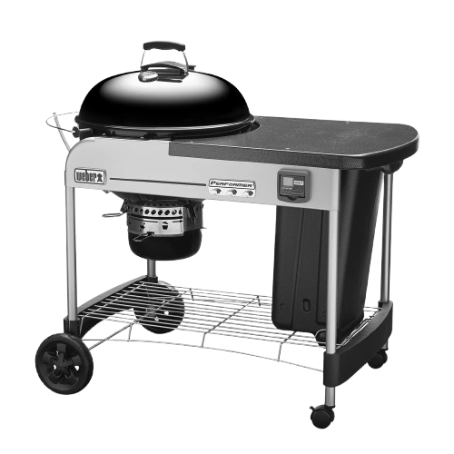 Weber Performer Premium GBS Charcoal Grill 57cm – Gourmet BBQ System, Built-In Timer & Tuck-Away Lid Holder