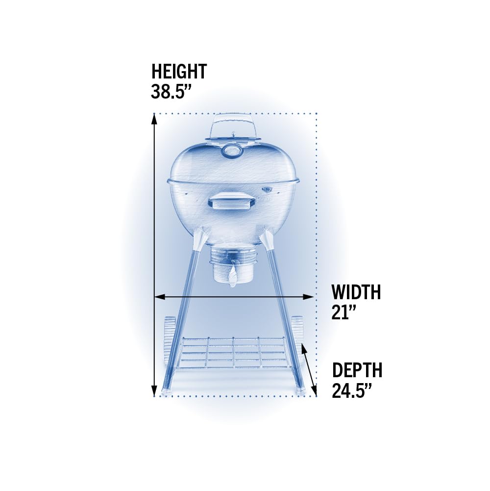 Napoleon NK18 Charcoal Kettle Grill – 18-Inch Black BBQ | Portable Outdoor Charcoal Barbecue for Patio, Camping & Backyard Cooking Bangalore,India