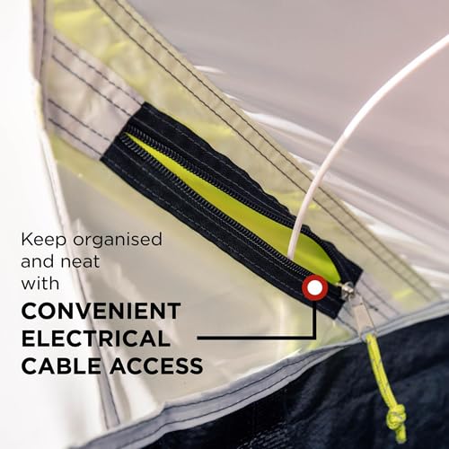 Coleman Polyester Darwin 3+ Camping Tent with Spacious Porch for Extra Storage, 5-10 Minutes Easy Setup | Full Waterproof Fly Sheet, 3 Person, Grey