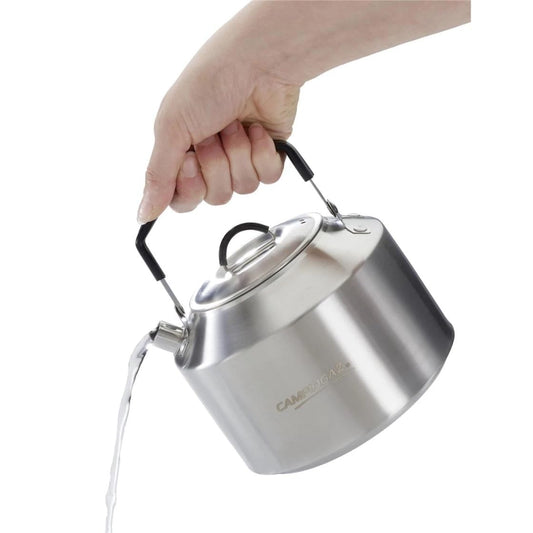 Campingaz Stainless Steel Camping Kettle | 1.5L Durable Outdoor Kettle for Tea & Coffee | Lightweight Camping Cookware & Camping Kitchen Accessory