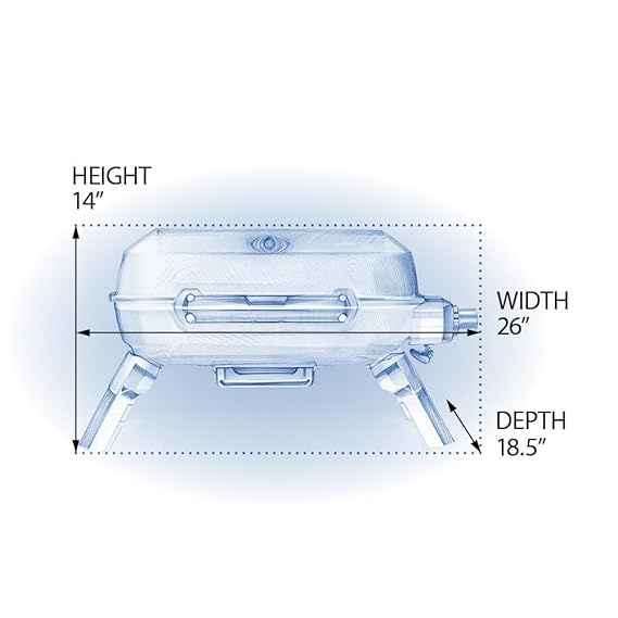 Napoleon TravelQ TQ240-BK-CE Portable LPG Gas Grill | Compact Tabletop BBQ for Camping, Tailgating & Balcony Use Bangalore,India