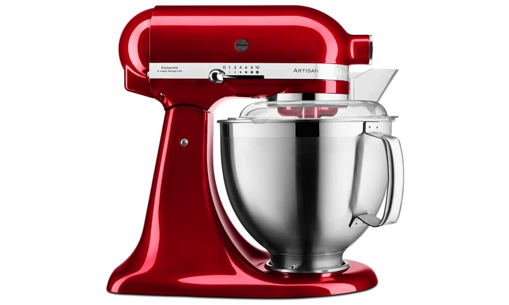 KitchenAid Artisan 4.8L Tilt-Head Stand Mixer – Candy Apple Red | Premium Baking, Dough & Cake Mixer for Home & Professional Use