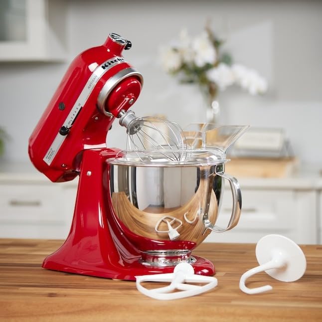 KitchenAid Artisan 4.8L Tilt-Head Stand Mixer – Candy Apple Red | Premium Baking, Dough & Cake Mixer for Home & Professional Use