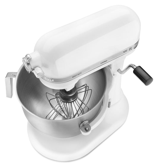 KitchenAid 6.9L Bowl-Lift Mixer: The 500W Commercial-Grade Dough & Cake Machine for Cafes, Chefs & Bakeries (White)