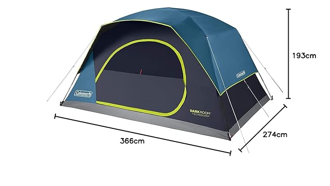 Coleman Skydome Darkroom 8 Person Tent