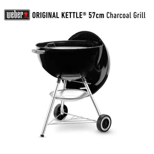 Weber Original Kettle 57cm Charcoal Grill with Thermometer – The Iconic Backyard BBQ Master
