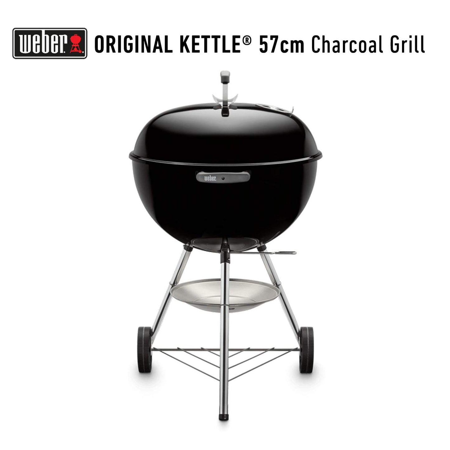 Weber Original Kettle 57cm Charcoal Grill with Thermometer – The Iconic Backyard BBQ Master