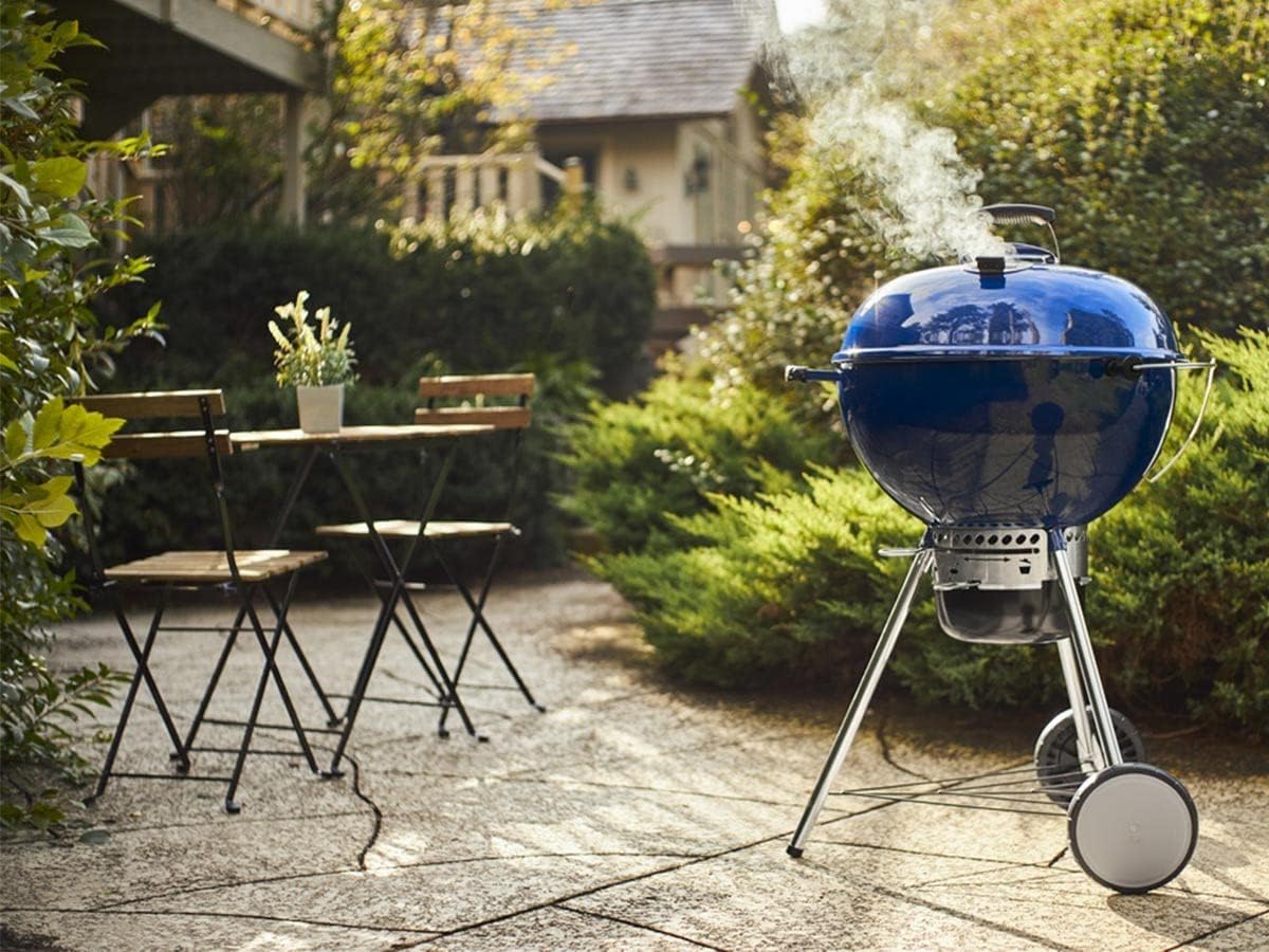 Weber Master-Touch GBS C-5750 Charcoal Grill 57cm | The Ultimate Versatile Charcoal BBQ Blue