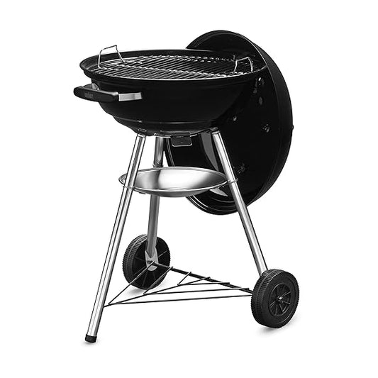 Weber 47cm Compact Charcoal Grill with Precision Thermometer – Ultimate Portable BBQ