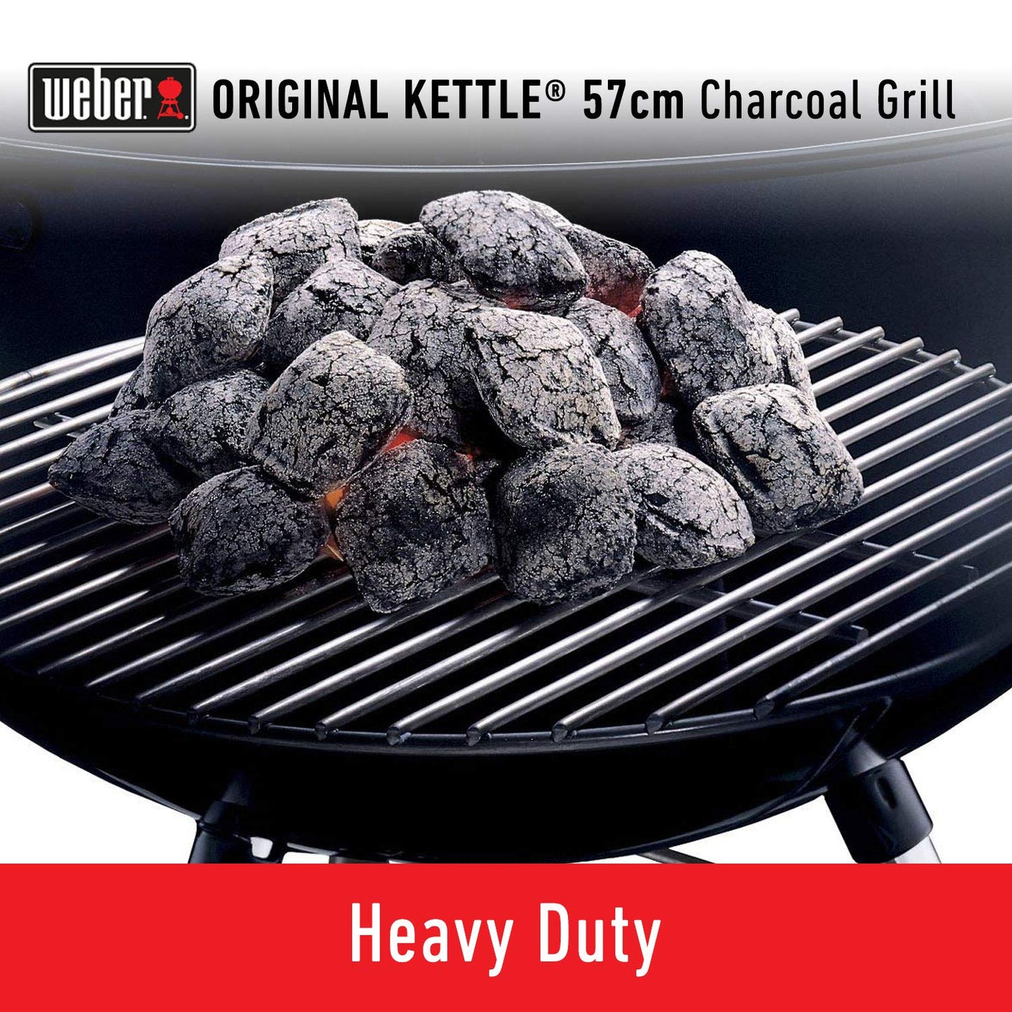 Weber Original Kettle 57cm Charcoal Grill with Thermometer – The Iconic Backyard BBQ Master
