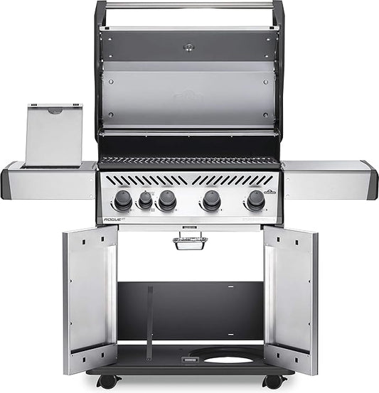 Napoleon Rogue XT 525 SIB Gas Grill – RXT525SIBPSS-1 | 4-Burner Stainless Steel LPG BBQ with Infrared Side Burner & Durable Cast Iron Cooking Grids. Bangalore,India