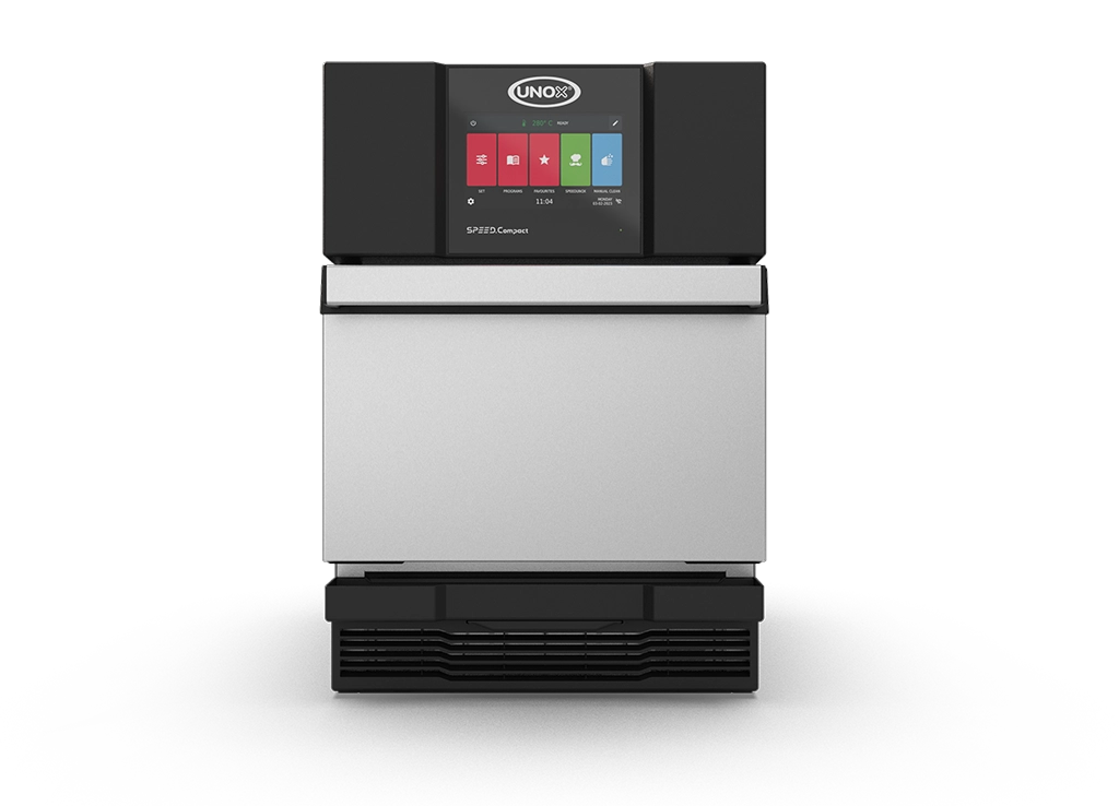 UNOX SPEED.Compact™ ECO XEMA-01NS-MCDS-NP Commercial Baking Speed Oven | High-Speed Rapid Cook Oven | Electric Countertop Oven | Ideal for Cafés, Bakeries & Quick Service Restaurants