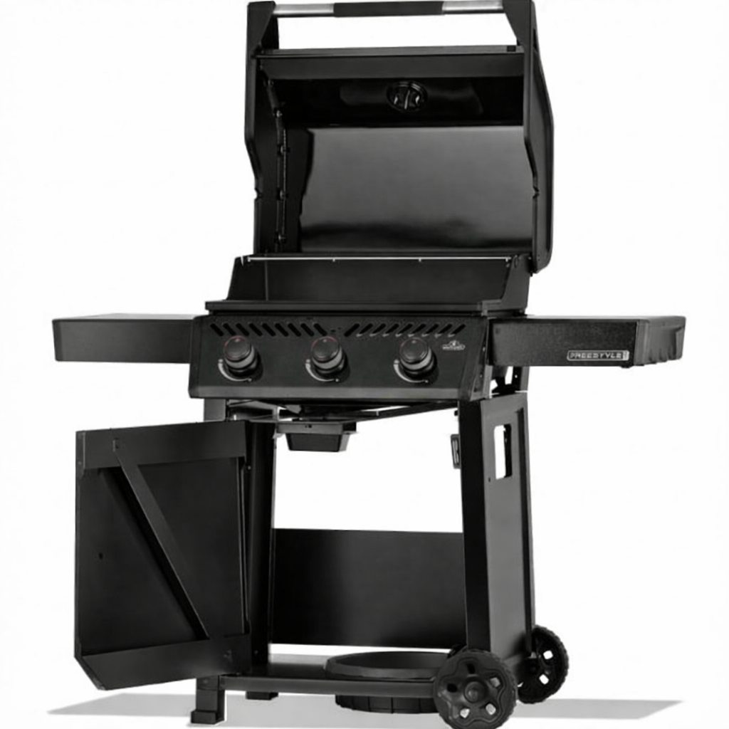 Napoleon Freestyle 365DPK-1-RC LPG Gas BBQ Grill – 3 Burner Outdoor Barbecue, Black