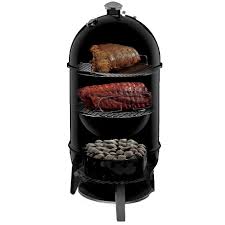 Weber Smokey Mountain Cooker 57cm – Charcoal BBQ Smoker for Low & Slow Cooking, Outdoor Smoking & Authentic BBQ Flavour