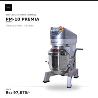 Butler PM10 Premia Planetry Mixer with Stepless 10 Speed Control 10Litres
