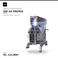 Butler PM20 Premia Plantery Mixer Stepless 10Speed Control 20Litres