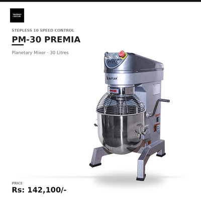 Butler PM30 Premia Planetry Mixer with Stepless 10Speed Control 30Litres