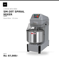 Butler SM 20T Spiral Stand Mixer 2Speeds and Timer - 20Litres