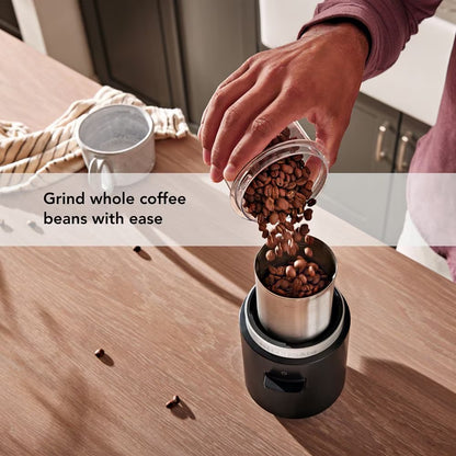 KitchenAid Go® Cordless Blade Coffee & Spice Grinder | Battery-Powered for Fresh Grind Anywhere | Compact Portable Design