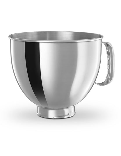 KitchenAid 5Qt Tilt-Head Stand Mixer Bowl with Handle | Fits KSM150PS, KSM152PS & KSM155GB | Polished Stainless Steel | Dishwasher-Safe
