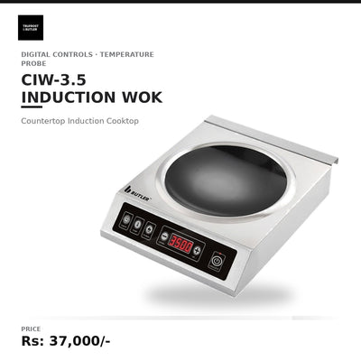 Butler CIW 3.5 Countertop Induction Cooktop with Temprature Probe