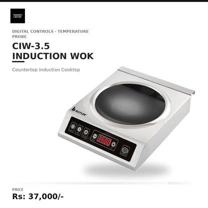 Butler CIW 3.5 Countertop Induction Cooktop with Temprature Probe