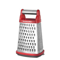 KitchenAid Box Grater | 4-Sided | Fine, Medium & Coarse Grater + Slicer | Stainless Steel | Non-Slip Base | Dishwasher-Safe