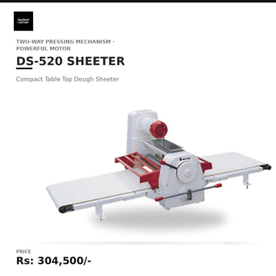 Butler DS 520 Compact Table Top Dough Sheeter