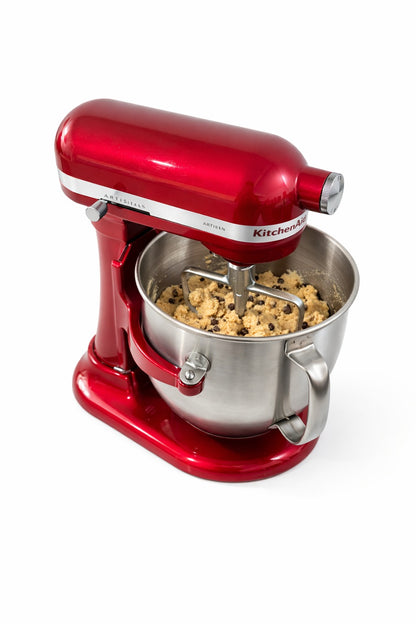 KitchenAid Bowl-Lift Stand Mixer 6.6L 11-Speed Heavy Duty Baking Machine with Flat Beater, Dough Hook & Wire Whisk - Candy Apple Red