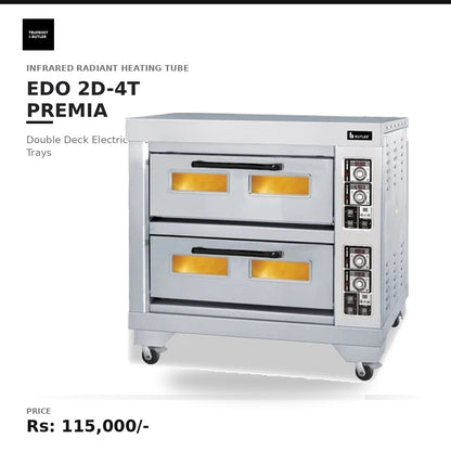 Butler EDO 2D-4T Premia Double Deck Electric Oven - 4 Trays