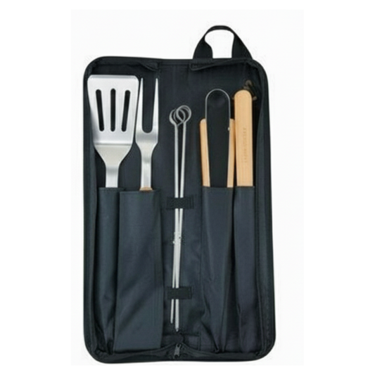 Campingaz BBQ Utensil Kit Textile Case X5 Pcs