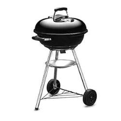 Weber 47cm Compact Charcoal Grill with Precision Thermometer – Ultimate Portable BBQ