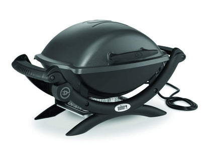 Weber Q1400 Electric Grill – Compact & Powerful Outdoor Electric BBQ with Cast Iron Grates & Temperature Control (Ideal for Apartments & Balconies)