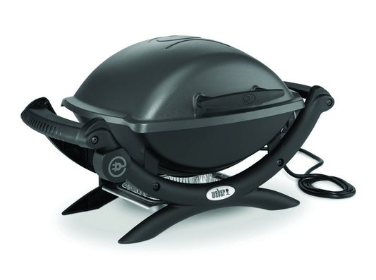 Weber Q1400 Electric Grill – Compact & Powerful Outdoor Electric BBQ with Cast Iron Grates & Temperature Control (Ideal for Apartments & Balconies)