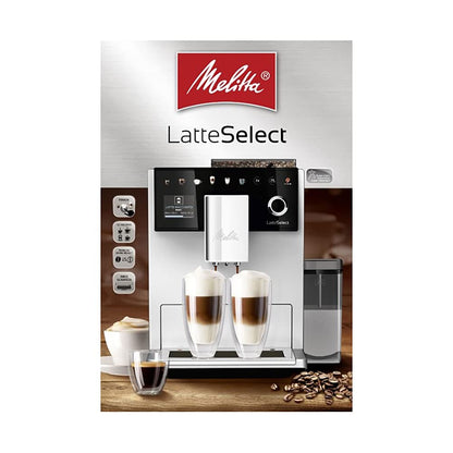 Melitta Latte Select Fully Automatic Coffee Machine,12+ Recipes - Espresso, Iced Coffee, Cappuccino, Latte Macchiato and More, Bean to Cup, Integrated Tea Function