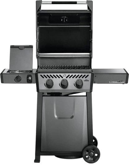 Napoleon Freestyle 365 - F365DSBPGT-ECP - Graphite, Porcelain Enamel & Stainless, 3 Burner, Range Side Burner, Cast Iron Cooking Grids. Bangalore , India