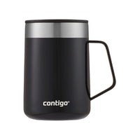 Contigo Streeterville Desk Mug, 420 ML – Insulated Stainless Steel Mug Keeps Coffee & Tea Hot up to 5 Hours (Licorice)