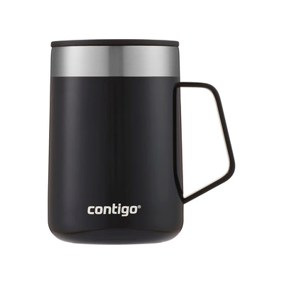 Contigo Streeterville Desk Mug, 420 ML – Insulated Stainless Steel Mug Keeps Coffee & Tea Hot up to 5 Hours (Licorice)
