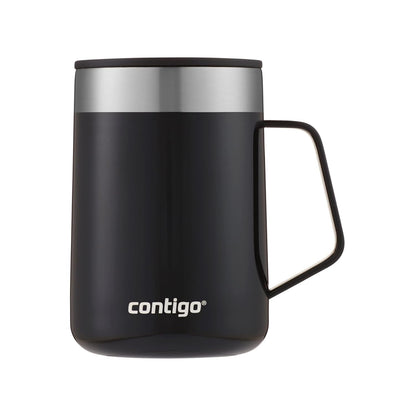 Contigo Streeterville Desk Mug, 420 ML – Insulated Stainless Steel Mug Keeps Coffee & Tea Hot up to 5 Hours (Licorice)