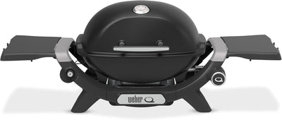 Weber Q 1200 Portable Gas Grill (Model 1501205) – Compact LPG BBQ Grill with Porcelain-Enameled Cast Iron Grates