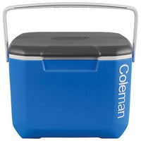 Coleman 16QT Rigid Performance Cooler | 15L Compact Hard Ice Box | Carry Handle | Drain Plug | For Day Trips & Personal Use | Blue