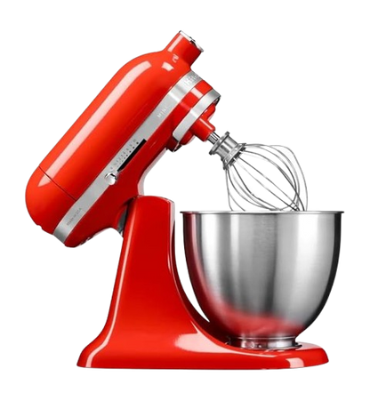 KitchenAid Mini 3.3L Tilt-Head Stand Mixer – Hot Sauce | Compact Baking & Dough Mixer for Small Kitchens & Everyday Home Use