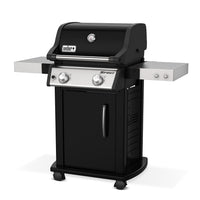 Weber Spirit E-215 Gas Grill | 2 Burners | Porcelain Cast-Iron Grates | Electronic Ignition | Grease Management | For 2-4 People | Black | LPG