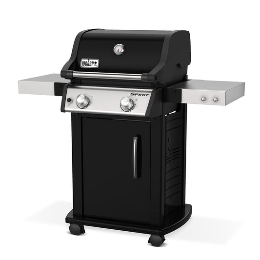 Weber Spirit E-215 Gas Grill – Compact 2-Burner BBQ with Foldable Side Tables