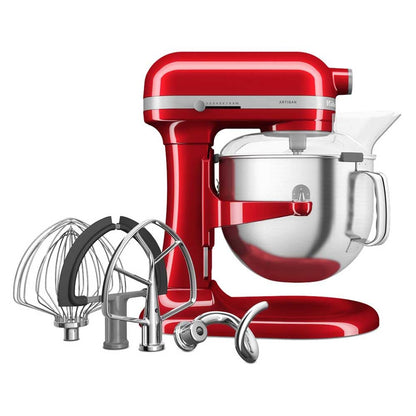 KitchenAid Bowl-Lift Stand Mixer 6.6L 11-Speed Heavy Duty Baking Machine with Flat Beater, Dough Hook & Wire Whisk - Candy Apple Red