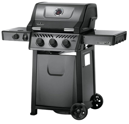 Napoleon Freestyle 365 - F365DSBPGT-ECP - Graphite, Porcelain Enamel & Stainless, 3 Burner, Range Side Burner, Cast Iron Cooking Grids. Bangalore , India
