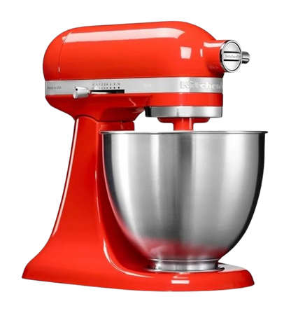 KitchenAid Mini 3.3L Tilt-Head Stand Mixer – Hot Sauce | Compact Baking & Dough Mixer for Small Kitchens & Everyday Home Use